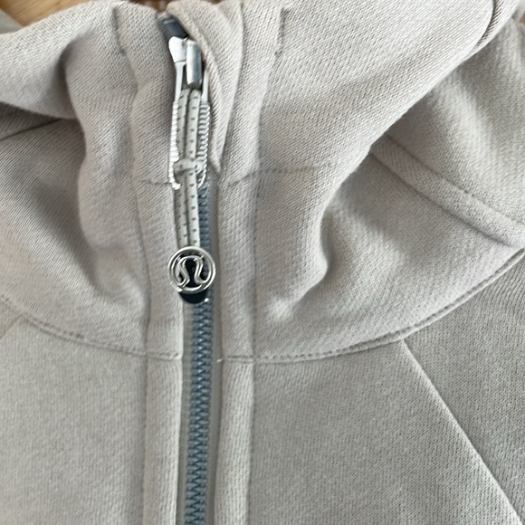 NWT LULULEMON SCUBA FULL-ZIP CROPPED HOODIE MOJAVE TAN SIZE 8 JACKET - Picture 4 of 6